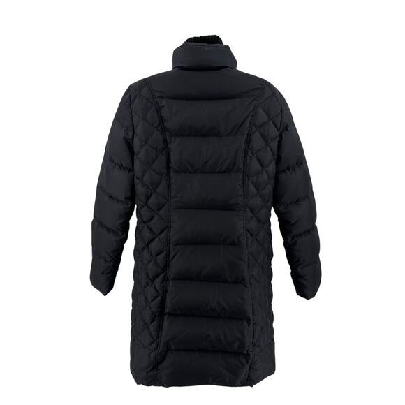 Calvin Klein Coat Jacket Black WMNS M Puffer With Set In Bib Detail Double Layer - Picture 4 of 8